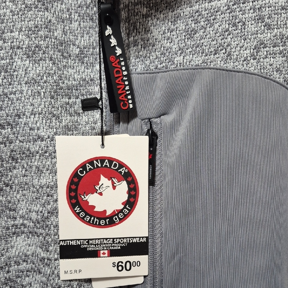 Canada Goose Gray Zip Up Sweater - Picture 2 of 5